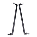 2Pcs Tone Aluminum Car Front Bumper Lip Splitter Tie Rod 20CM 7.9inch Black