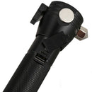 10 in 1 Solar Power Multi Function Flashlight Defense Glass Breaker Alarm T W8W4