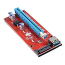 PCI Express Riser Card 1x to 16x USB3.0 Cable Power Wire for Bitcoin Mining