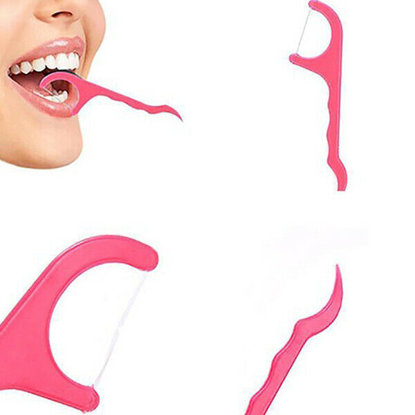 250 Pcs Dental Floss Picks Toothpicks Stick Oral Care Tooth Clean Tools (25 Q5G7
