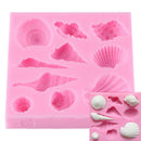 Silicone Cartoon Seashell Design Cake Baking Mould Mat Kitchen DIY Decorating