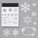 Snowflake Series Cutting Die Transparent Seal Stencils (ST0351A1+H5890) A