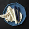 Colorful Wood Dried Fruit Plate Snacks Dessert Serving Tray Blue