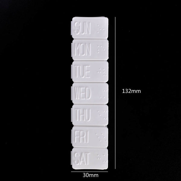 Practical Portable 7 Day Tablet Pill Box Holder Weekly Medicine Container Case