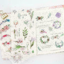 6pcs Natural Decorative Adhesive Stickers Diary Stationery DIY Scrapbooking X5G1