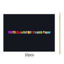DIY Colorful Scratch Art Doodle Scraping Painting Educational Drawing Toys