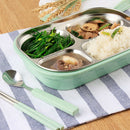 Food Box Stainless Steel Bento Lunch Box Set green R5T8