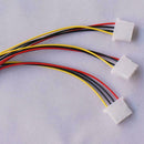 4 Pin IDE 1-to-3 Molex IDE Power Supply Y Splitter Z4X2 Exentsion HOT Cable Q8Y0