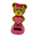 Solar Powered Dancing Swinging Bear For Car Windowsill Gifts