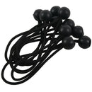 10 x Quality Black Bungee Cord with Ball 150mm U8U4