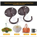 5 Metal Wall Mounted Ceiling Hooks for Hanging Flowerpot Hook Wall HooksSEAU