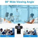 1080P Full HD Webcam with Built-in Microphone USB Auto Focus PC Web Camera