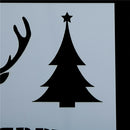 merry christmas layering stencils diy scrapbooking album drawing template LJ