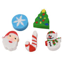 35 x Eraser Christmas Santa Claus Christmas Tree Snowflake Christmas Advent S3I7