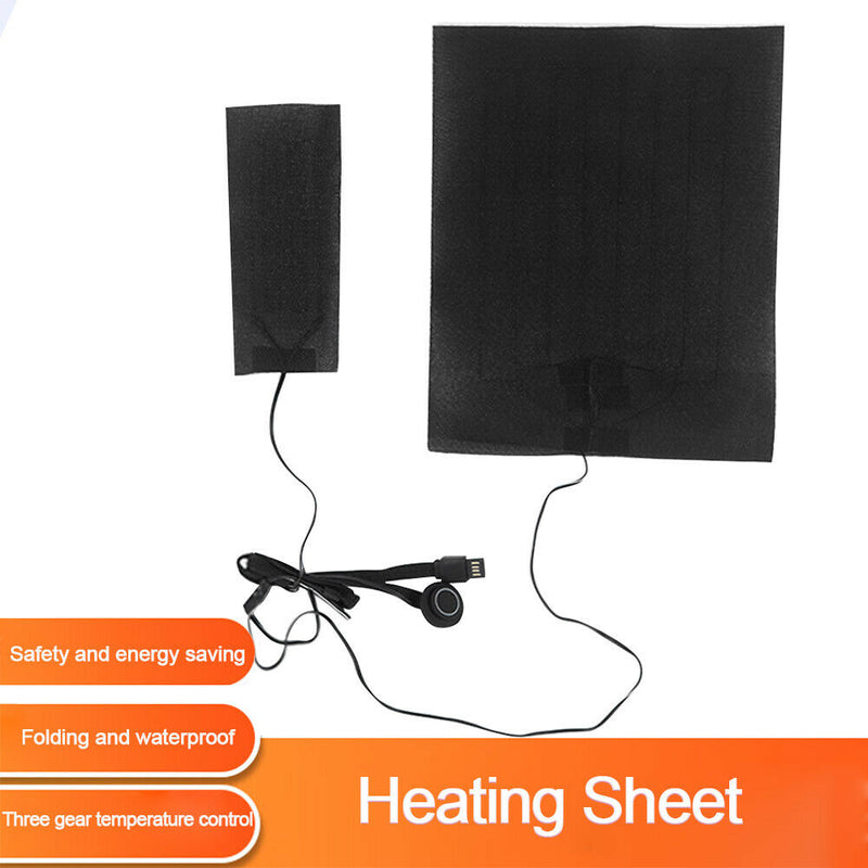 Vest Jacket Composite Fiber Safety Fast Heating USB Charging Warm Paste Pads