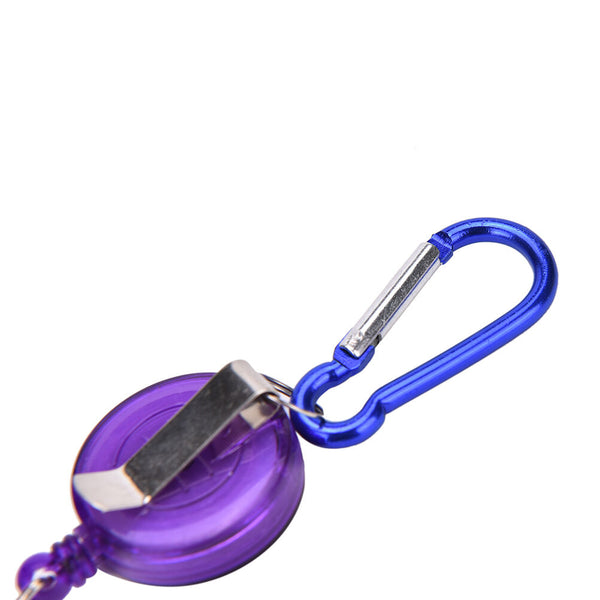 Retractable Reel Recoil ID Badge Lanyard Name Tag Key Card Holder Belt Clip  ME