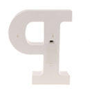 White Large Plastic Marquee Freestanding Alphabet LED Light UP Letters P