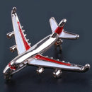 Alloy Airplane Brooch Pins Enamel Red Plane Luxury Brooches For Women Costu