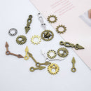 100Pcs/Lot Punk Mixed Gear Cog Pointer Charms Pendants DIY Jewelry Findings