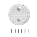 2 Pcs Marine Polar White Access Port Hatch Cover Twist Out Deck Plate 8"+6''