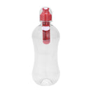 550ML Outdoor Water Bobble Hydration Filter Bottle Filtered Drinking, Red