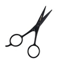 Black Facial Hair Scissors Stainless Steel Ears & Nose Eyebrow Moustache Scissor