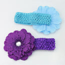 12 Pcs Flower Headband Princess Hairband Headwear For Baby Toddler Girl Kids