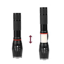 Zoom T6+COB LED Flashlight Magnetic 5 Modes IP44 Waterproof Outdoor Torch A