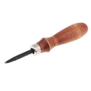 3 Sizes Leather Skiving Craft Groover DIY Edge Beveler Set with Wood Handle