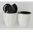 2 Pieces Sturdy Plastic Self-watering Wall Hanging Planters Flower Pot Outdoor