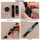 360pcs / Pack Steel Watchmaker Watch Band Spring Bars Strap Link Pins Repair Kit
