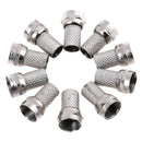 10Pcs Connector Satellite TV Aerial Screw Twist for RG6 coaxial Cable  Z