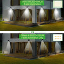 100 Led Solar Light Outdoor Solar Wall Lamp Pir Motion Sensor Waterproof Bu B2E9