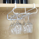 Wine Glass Rack Under Cabinet Hanging Stemware Hanger Holder Metal Organize