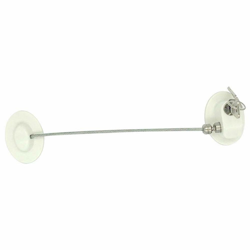 Aluminum Alloy Door Window Lock Child Safety Door Security Lock (White)