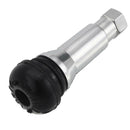 4pc TR414 Chrome Tubeless Snap In Wheel Tyre Tire Valve Stems Rubber Dust Cap
