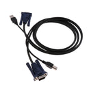USB Male TO BM Male Printer Cable+VGA Extension Male to Male KVM Cable