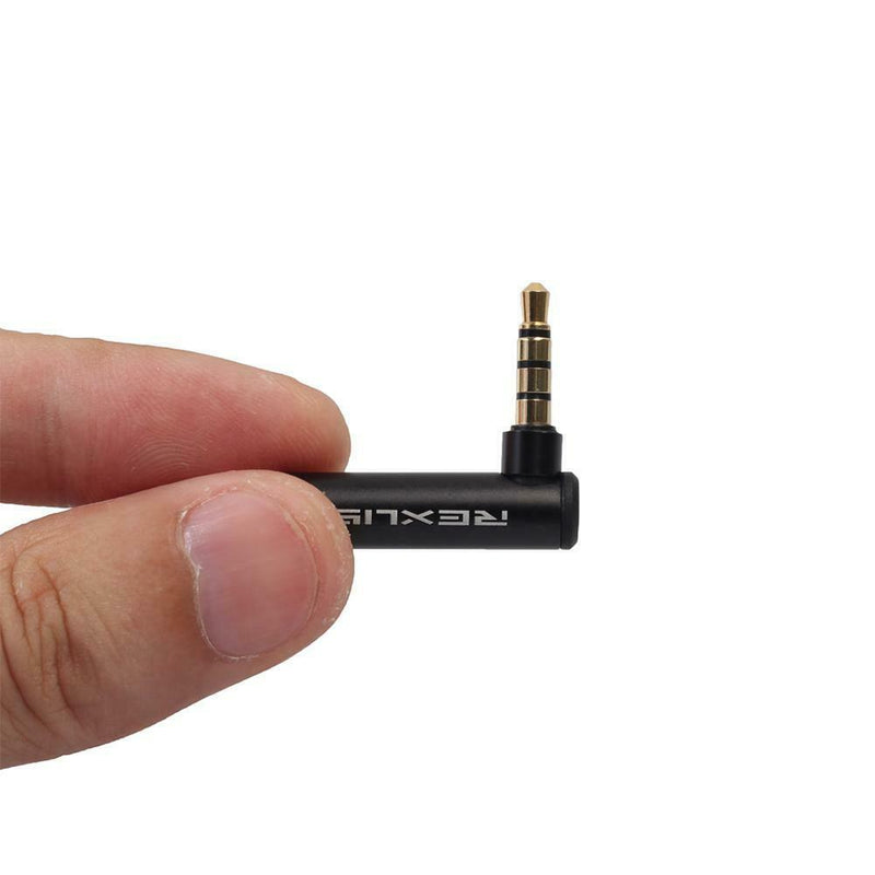 90 Degree Right Angled Audio Adapter Audio Microphone Jack Stereo Plug Connector
