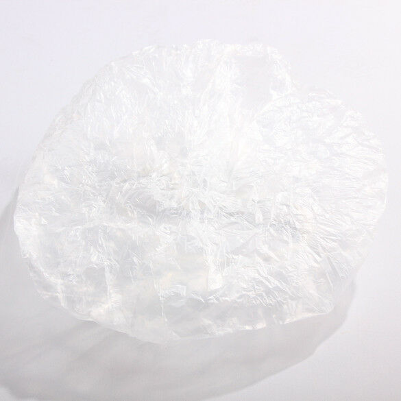 100pcs Salon Hotel Disposable one-off Clear Spa Hair Elastic Shower Bathing Caps