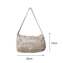 Women Handbag Newspaper Top-Handle Pillow Fashion Leather Cylinder Shoulder Bags