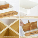 Simple Japan Style Detachable Desktop Storage Box For Remote Control Mobile T1A2