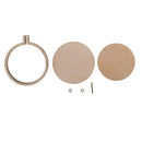Mini Round Wooden Embroidery Hoop Racks For Accessories