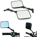 2Pcs Motorcycle Rear View Mirror Black For Suzuki Dr 200 250 Dr350 Drz 400  P7U7