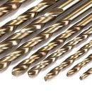 1X(15Pcs Metric M35 Cobalt Steel Drill Set Heat-Resistant Thread Drill Bit