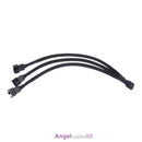 4 pin PWM Fan Cable 1 to 3 ways  Splitter Black Sleeved Extension Cable