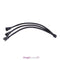4 pin PWM Fan Cable 1 to 3 ways  Splitter Black Sleeved Extension Cable