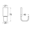 5Kg Brush Copper Single Hat Coat Hanger Hook Door Wall for Bath Entry Hallway