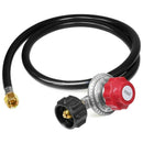 High Pressure Propane 0-20 Psi Adjustable Regulator With 4Ft Qcc1/Type1 Hos W9M1