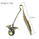 Luminous Night Flying dragon Bookmark Label Read Maker Book Stationery Coppe Kw