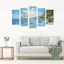 5pcs 5D DIY Full Drill Diamond Painting Seaside Embroidery Kit Home Decor